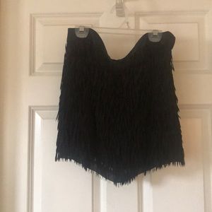 Express fringe skirt